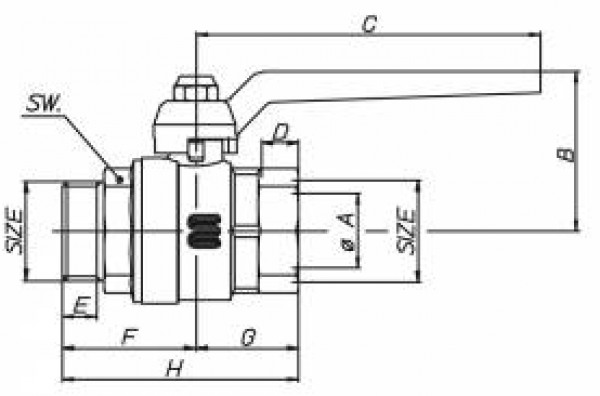 BASIC-Kugelhahn 1" AG/IG